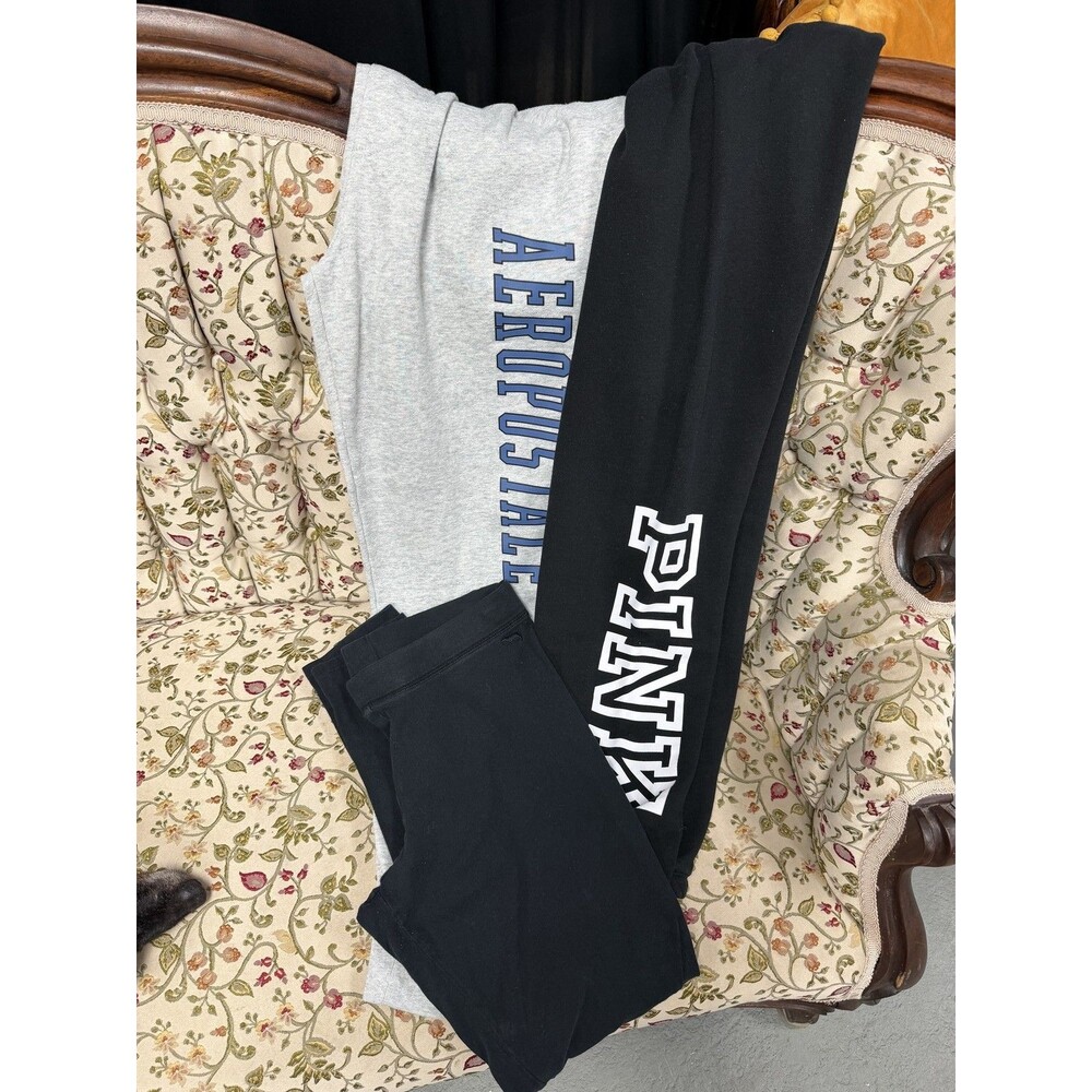 Bundle of 3 Athleisure Leggings and Yoga Pants - PINK & Aeropostale